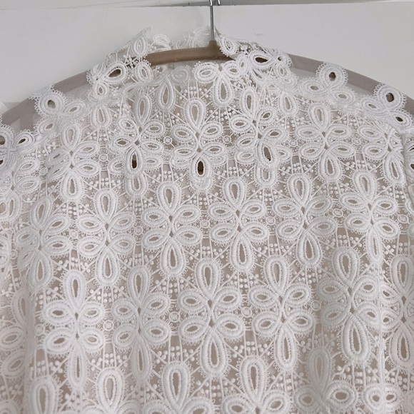 SIMKHAI Signature Joy Guipure Lace Mini Dress ASO Taylor Swift - Picture 4 of 15